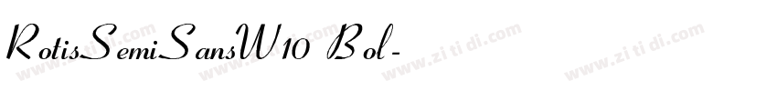 RotisSemiSansW10 Bol字体转换